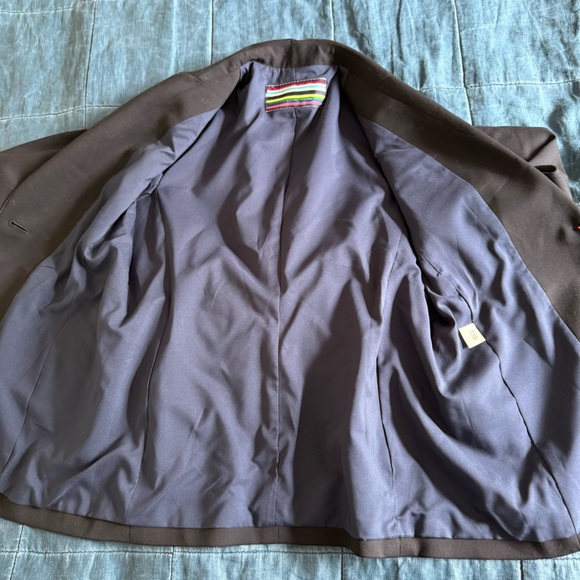 Austin Reed Wool Academia Single Button Navy Blazer Size Medium - Picture 11 of 13